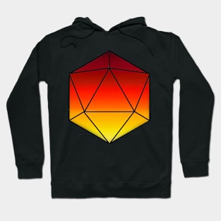 Red-Fade d20 Hoodie